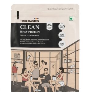 True Basics Clean Whey Protein 1kg - Coffee