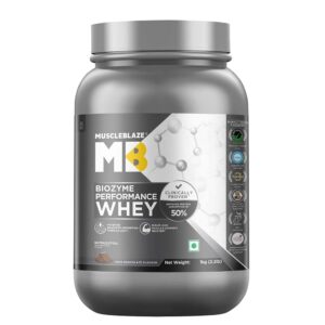 MuscleBlaze Biozyme Performance Whey 1kg - Rich Chocolate