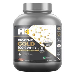 MuscleBlaze Biozyme Gold 100% Whey 2kg - Chocolate Hezulnut
