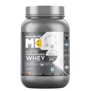 MuscleBlaze Biozyme Performance Whey 1kg - Chocolate Hazelnut