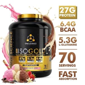 One Science Isogold 2.27kg - Neapolitan Ice Cream