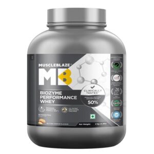 MuscleBlaze Biozyme Performance Whey 2kg - Butter Cookie